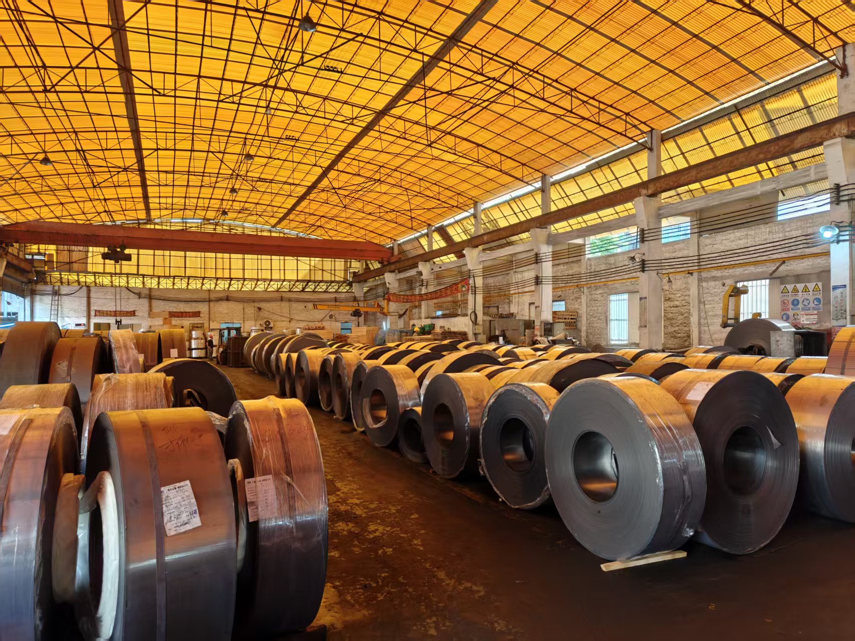 Steel coil production line